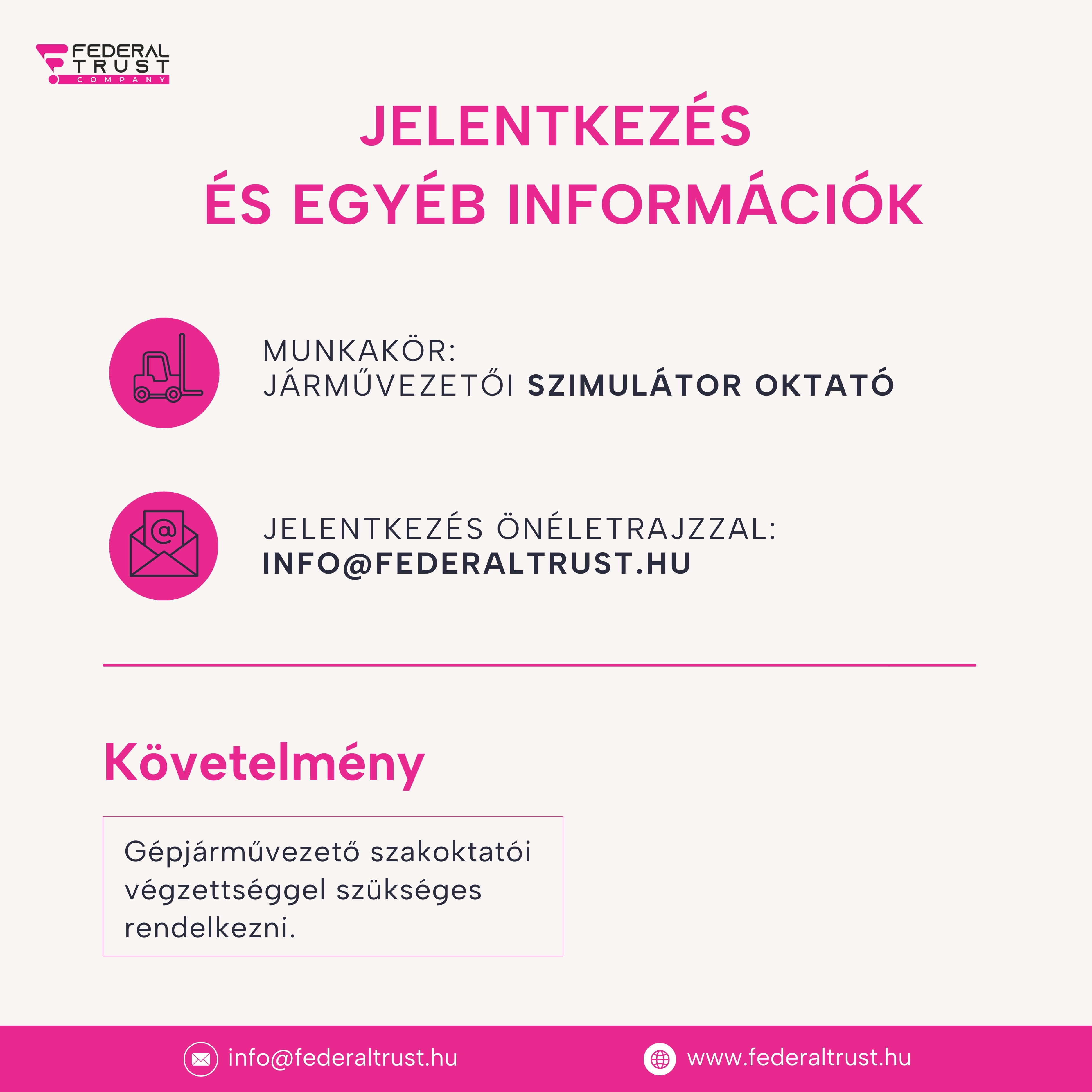Jelentkezés és információk - szimulátor oktató - 2. oldal